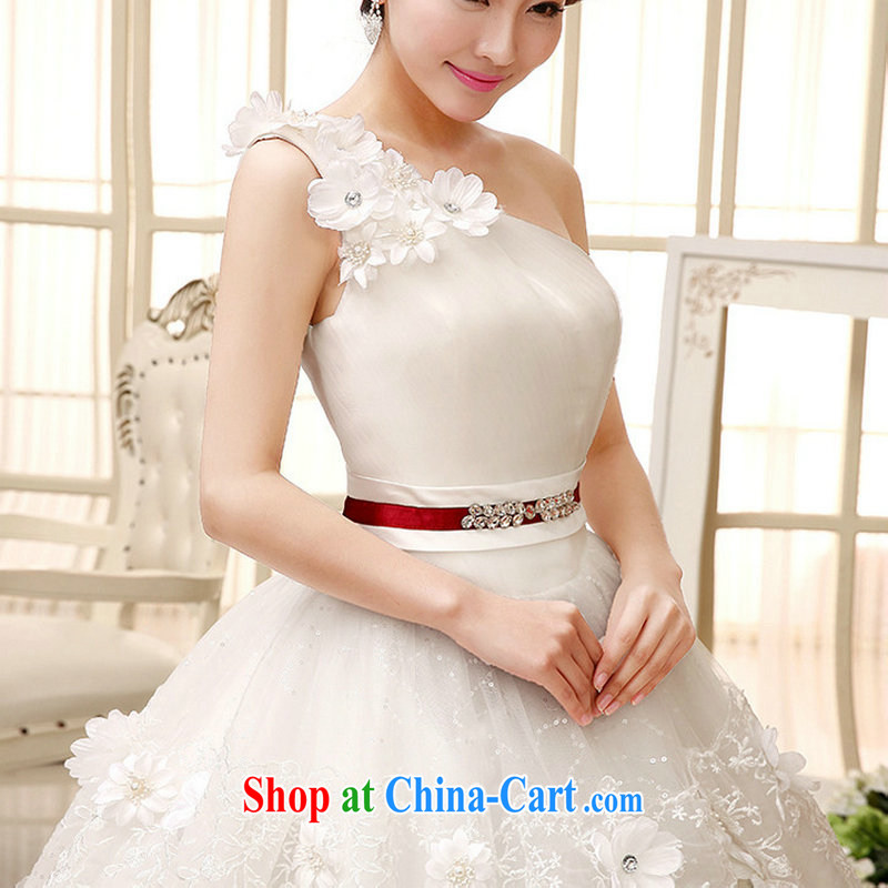 Still, 12,014 new wedding single shoulder shaggy skirt small-xin and stylish manually align with flowers, wedding Al 00,286 white L, still, and that, on-line shopping