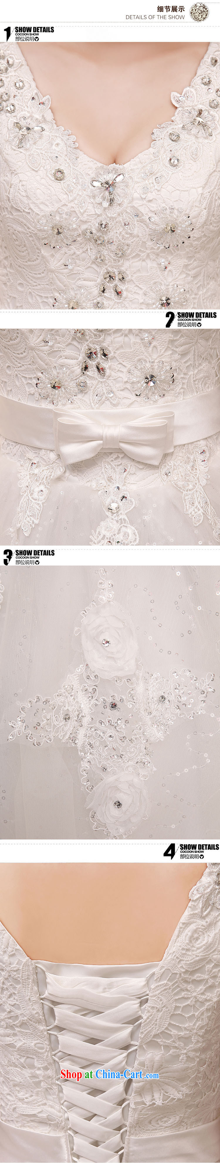There is a stylish high quality water-soluble lace the drill sexy shoulders V collar bridal wedding dresses Al 00,287 white XXL pictures, price, brand platters! Elections are good character, the national distribution, so why buy now enjoy more preferential! Health