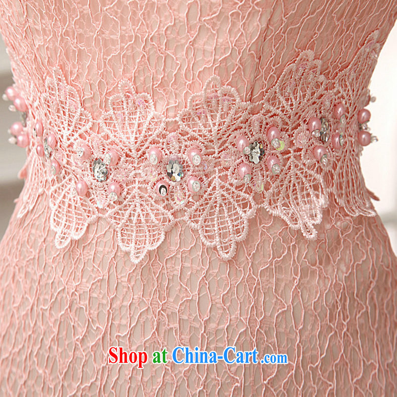 Still, 12,014 new wedding dress long toast wiped his chest meat and stylish evening dress Al 00,282 pink XXL, there is a , , , shopping on the Internet