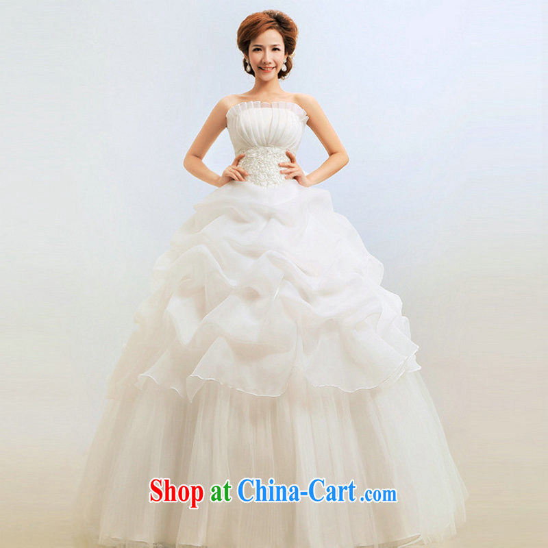 There's a new paragraph 2014 erase chest Korean Princess graphics thin wedding wedding Korean wedding dresses Al 00,279 white XXL, there is, and that, on-line shopping
