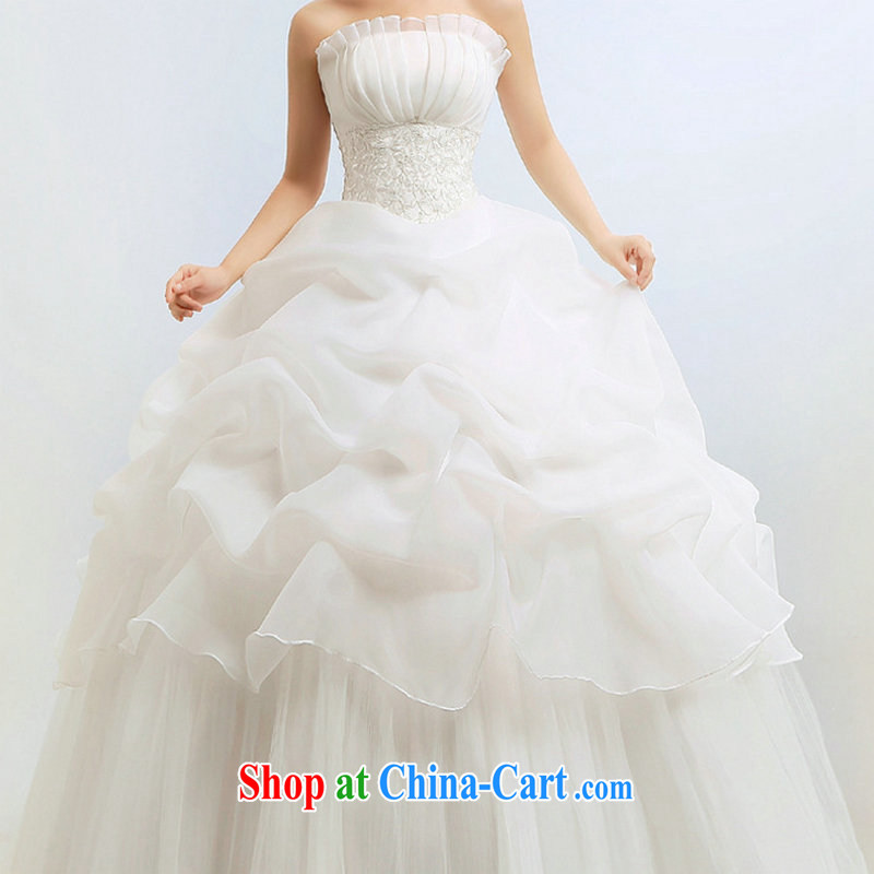 There's a new paragraph 2014 erase chest Korean Princess graphics thin wedding wedding Korean wedding dresses Al 00,279 white XXL, there is, and that, on-line shopping