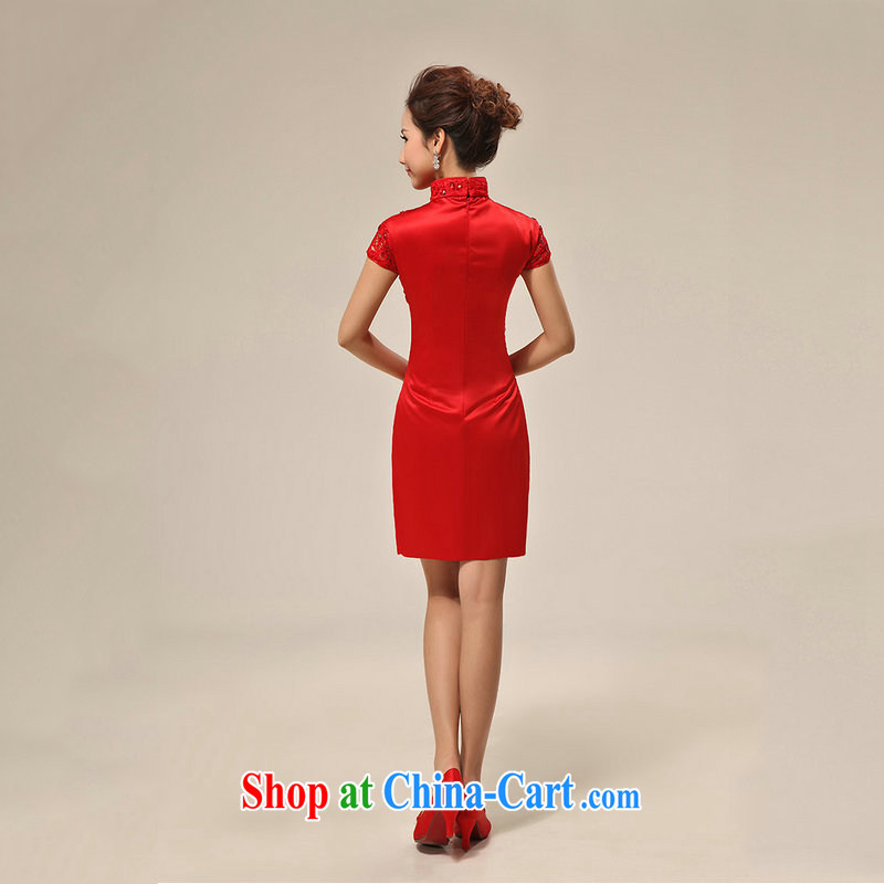 There's a new red dresses wedding dresses wedding dresses bridal short bows, Al serving 00,257 red XXL, there's a, shopping on the Internet