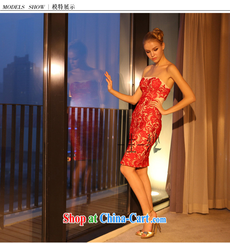 Bridal the wedding dress uniform toast 2015 new spring and summer bridal dresses lace short 30220913 red L code 165 /88 in stock pictures, price, brand platters! Elections are good character, the national distribution, so why buy now enjoy more preferential! Health