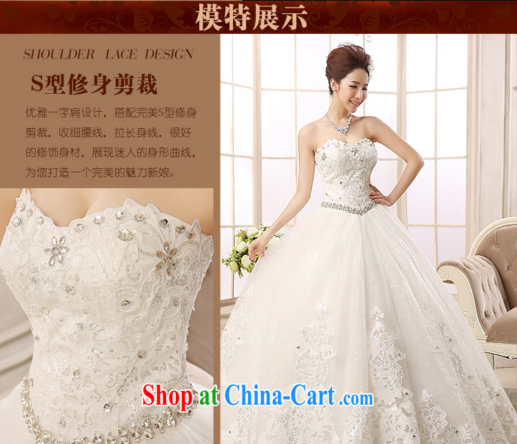 Jessica Mary Magdalene covered chest wedding dresses 2014 new stylish winter marriages with strap drill lace Korean Beauty graphics thin stylish 2142 m White XXL pictures, price, brand platters! Elections are good character, the national distribution, so why buy now enjoy more preferential! Health