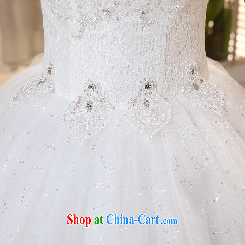 The United States, wedding dresses 2015 new Korean bridal wedding lace beaded parquet drill wiped chest strap beauty graphics thin with H - 72 white S, AIDS, and the United States (Imeinuo), online shopping