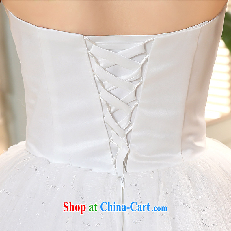 The United States, wedding dresses 2015 new Korean bridal wedding lace beaded parquet drill wiped chest strap beauty graphics thin with H - 72 white S, AIDS, and the United States (Imeinuo), online shopping