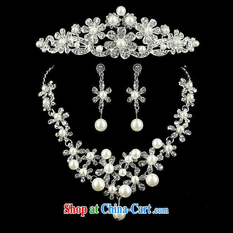 Honey, bride Korean-style water drilling marriage necklace + earrings + crown piece suites wedding jewelry bridal wedding jewelry set picture color picture, price, brand platters! Elections are good character, the national distribution, so why buy now enjoy more preferential! Health