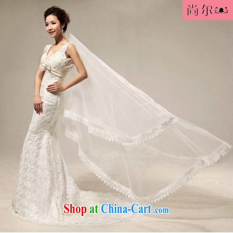 Still, 12,014 New royal retro Deluxe lace beauty crowsfoot tail bridal wedding Al 00,311 white XXL, it's a, and, shopping on the Internet