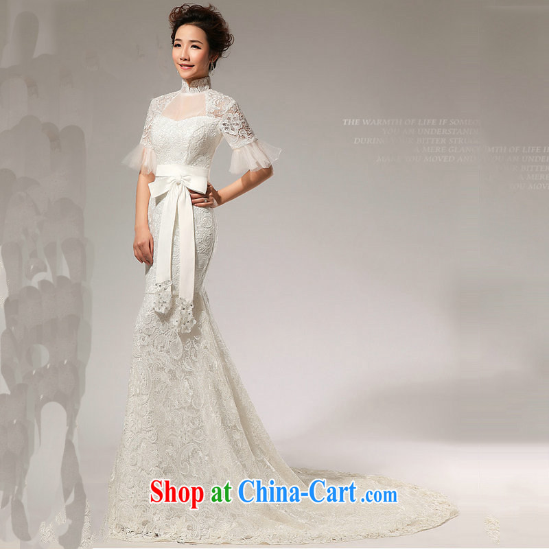 There is, in 12,014 new small crowsfoot spring and summer in the cuff collar lace-tail wedding Al 00,309 white XXL, is still, a, and shopping on the Internet