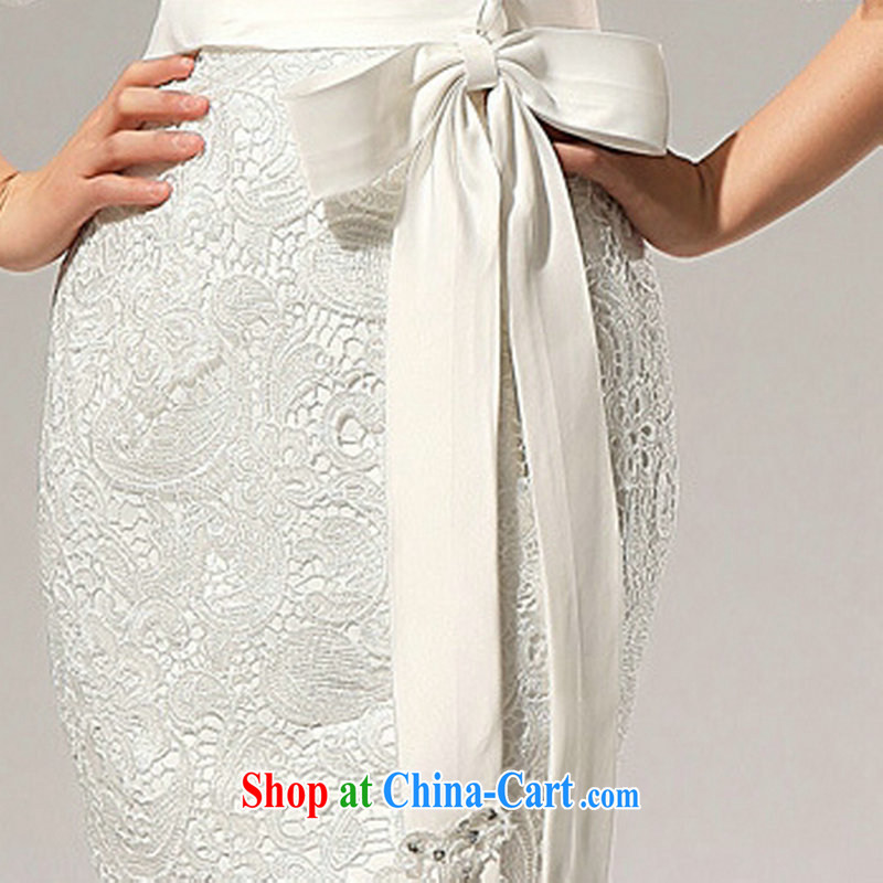 There is, in 12,014 new small crowsfoot spring and summer in the cuff collar lace-tail wedding Al 00,309 white XXL, is still, a, and shopping on the Internet
