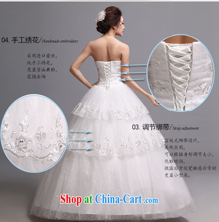 Hi Ka-hi wedding dresses 2014 new Korean version wiped his chest and tied with marriages wedding J 006 white left size tailored pictures, price, brand platters! Elections are good character, the national distribution, so why buy now enjoy more preferential! Health