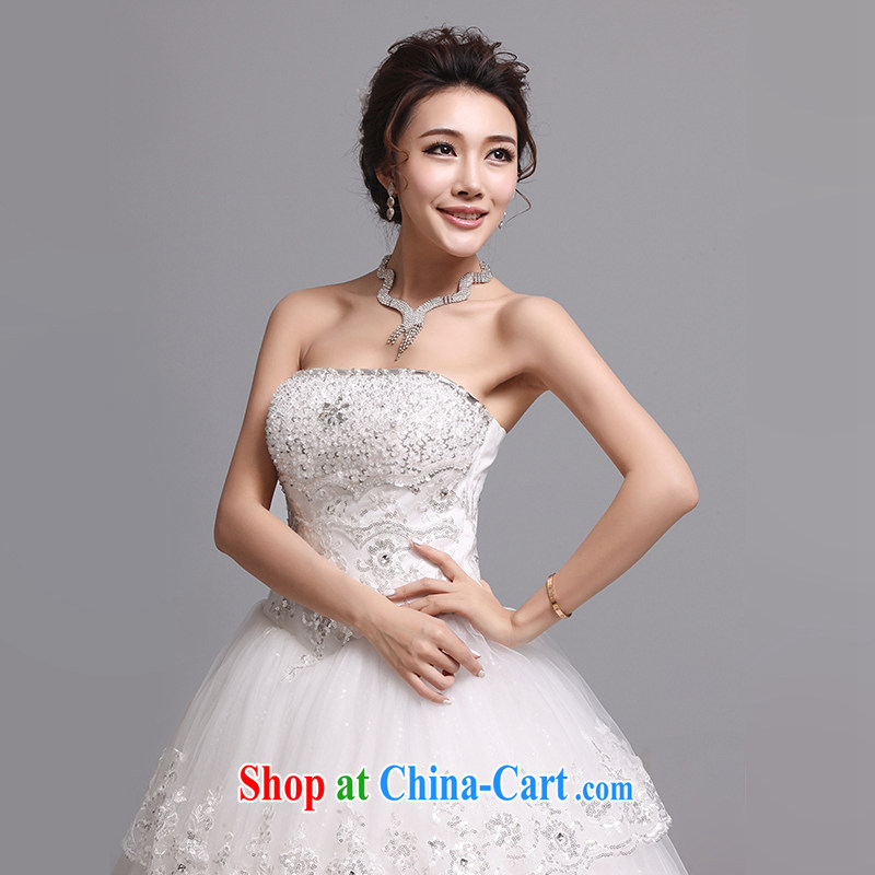 Hi Ka-hi wedding dresses 2014 new Korean version wiped his chest to bind with marriages wedding J 006 white left size tailored-hi Ka-hi, shopping on the Internet