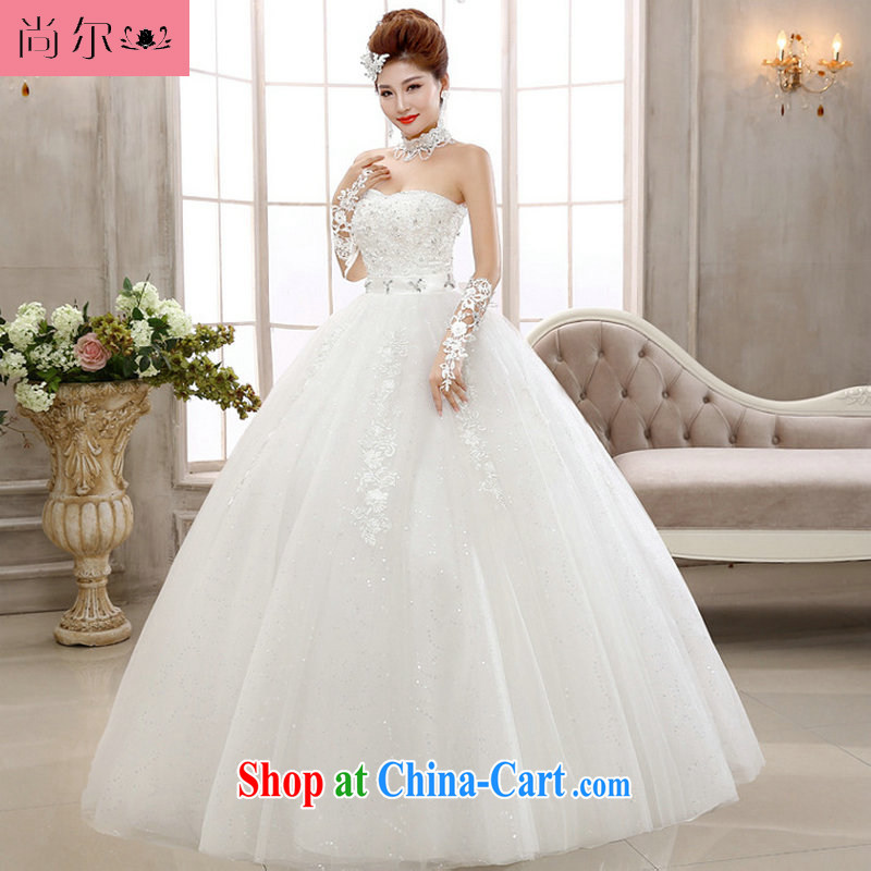 Still, 12,014 new wedding dresses high waist Korean lace wiped his chest and graphics thin wedding Al 00,305 white XL