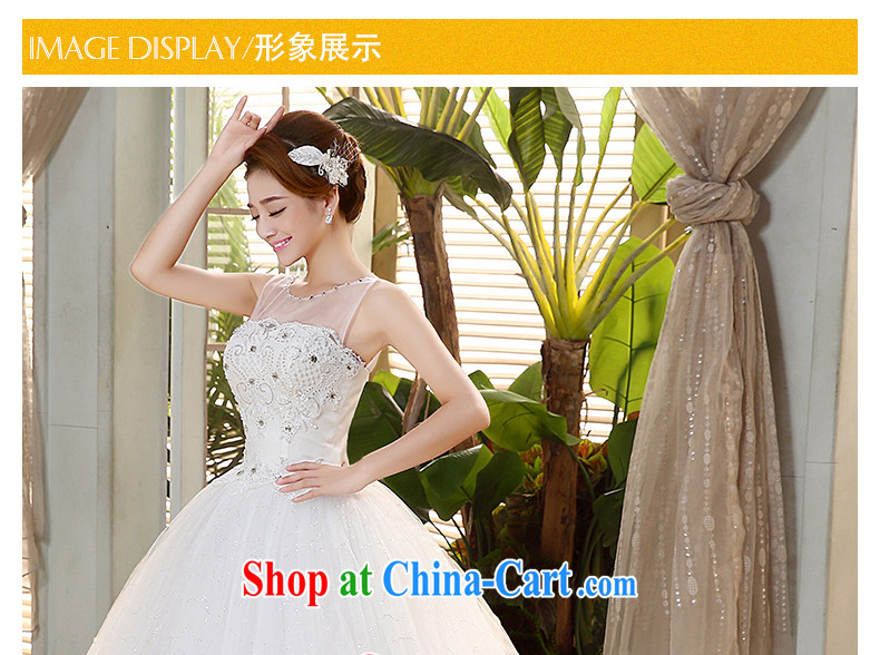 The United States, wedding dresses 2015 new transparent gauze shoulder a shoulder Korean lace Mary Magdalene Beauty Chest strap with yarn H - 75 white XL pictures, price, brand platters! Elections are good character, the national distribution, so why buy now enjoy more preferential! Health