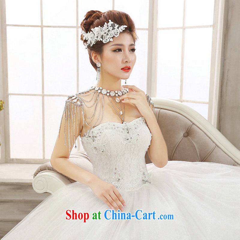 Still, 12,014 new, wipe off chest love for white bridal lace Korean retro fashion ladies wedding Al 00,297 white XXL, there's a, online shopping