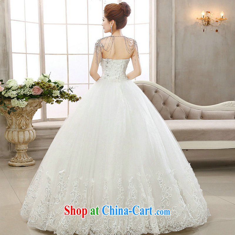Still, 12,014 new, wipe off chest love for white bridal lace Korean retro fashion ladies wedding Al 00,297 white XXL, there's a, online shopping