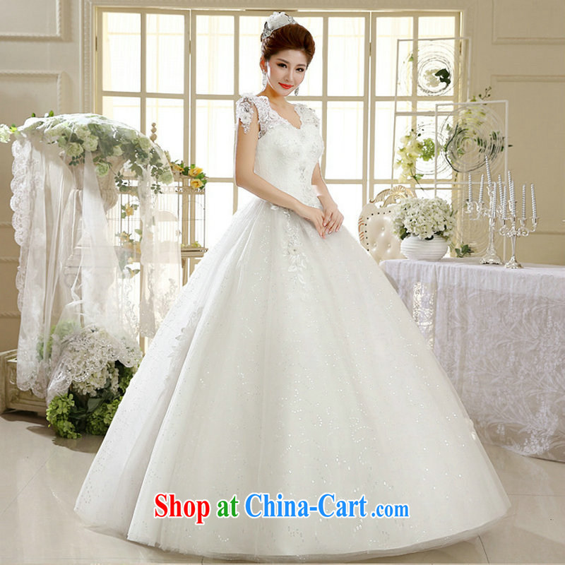 Still, 12,014 summer dress white bride's new alignment to retro Korean light V for wedding dresses Al 00,295 white XXL, there is, and that, on-line shopping