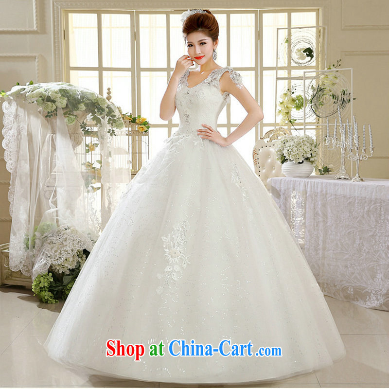 Still, 12,014 summer dress white bride's new alignment to retro Korean light V for wedding dresses Al 00,295 white XXL, there is, and that, on-line shopping
