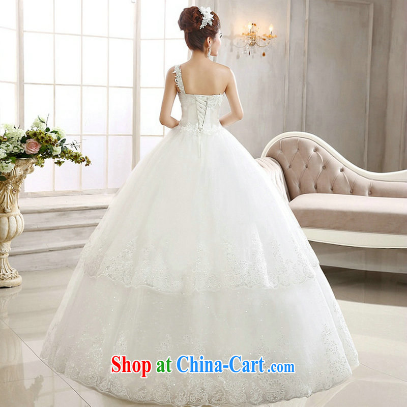 Still, 12,014 new and stylish wedding dresses Korean version the shoulder alignment to bind with diamond wedding Al 00,294 white XXL, it's a, and shopping on the Internet