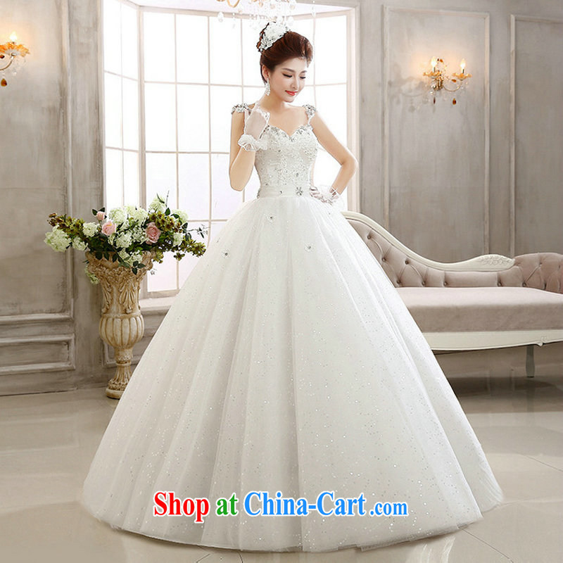 Still, 12,014 lace flash drill shoulder strap with skirts Princess bridal wedding dresses Al 00,293 white XXL, it's a, and shopping on the Internet