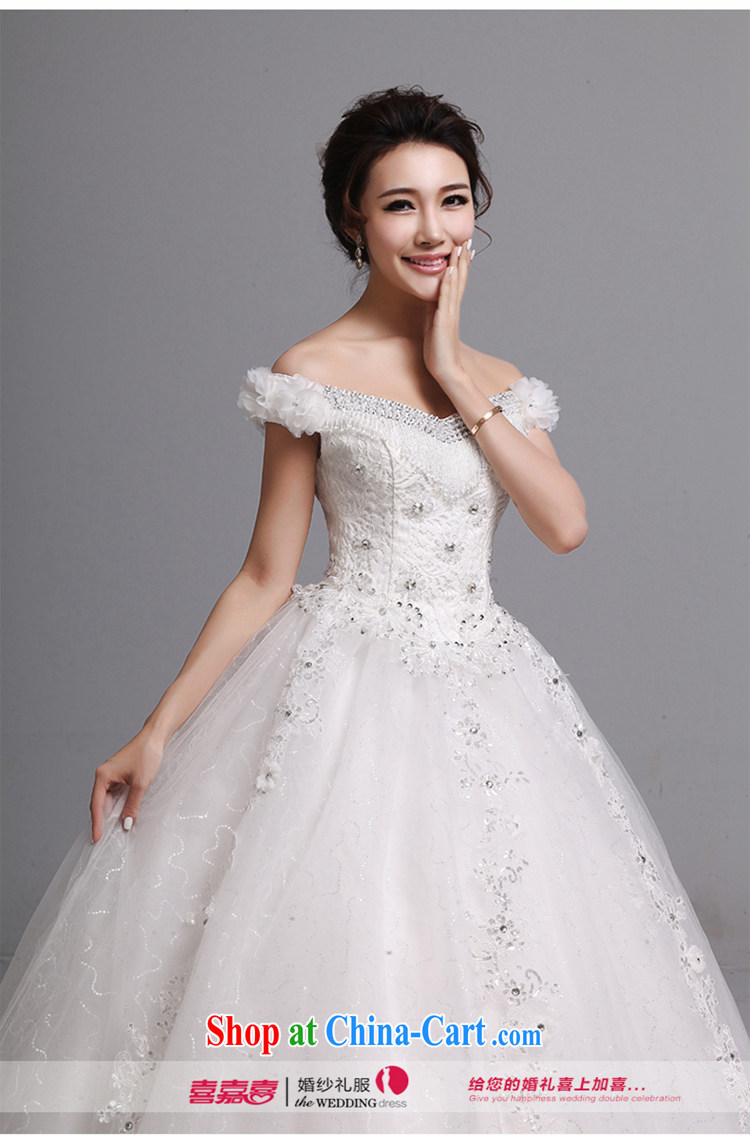 Hi Ka-hi wedding dresses 2015 new, sense of the word shoulder alignment to bind with spring and summer marriages wedding J 023 white XXL pictures, price, brand platters! Elections are good character, the national distribution, so why buy now enjoy more preferential! Health