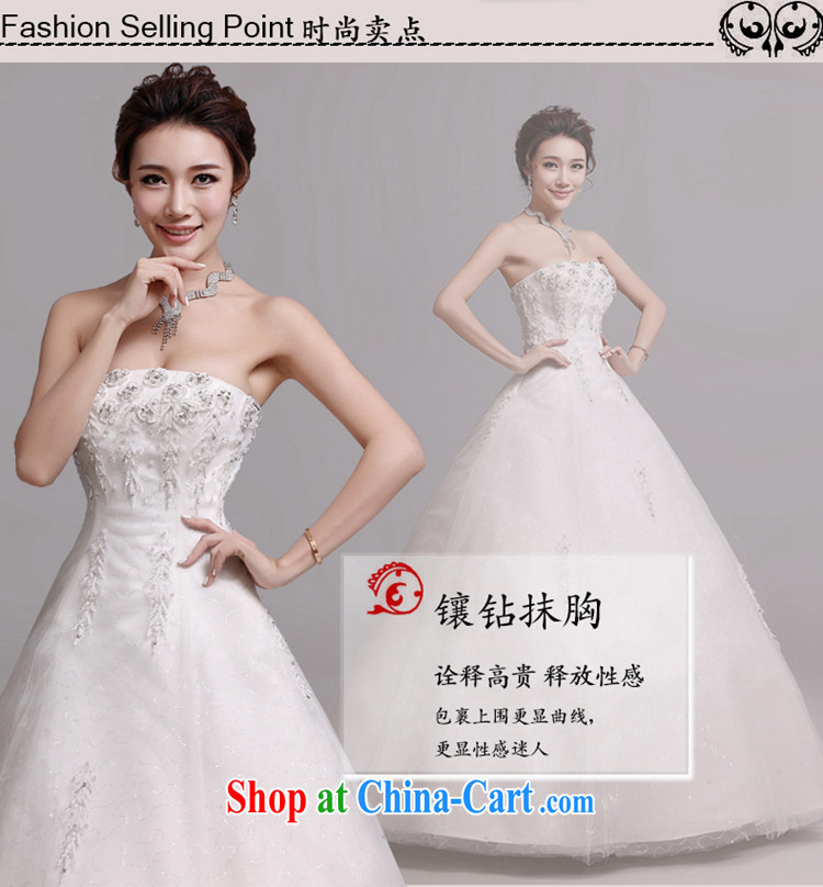 Hi Ka-hi wedding dresses 2014 new Korean version wiped his chest and tied with marriages wedding J 018 white XXL pictures, price, brand platters! Elections are good character, the national distribution, so why buy now enjoy more preferential! Health