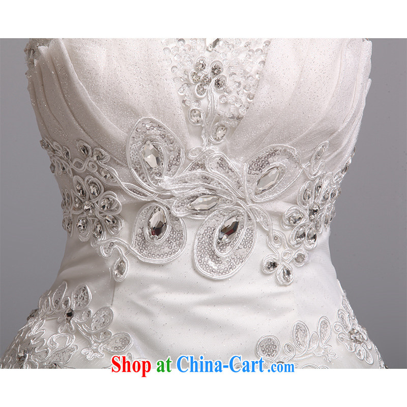 Hi Ka-hi wedding dresses new 2014 Korean Beauty graphics thin new wipe his chest to tie wedding J 017 white XXL, hi Ka-hi, online shopping