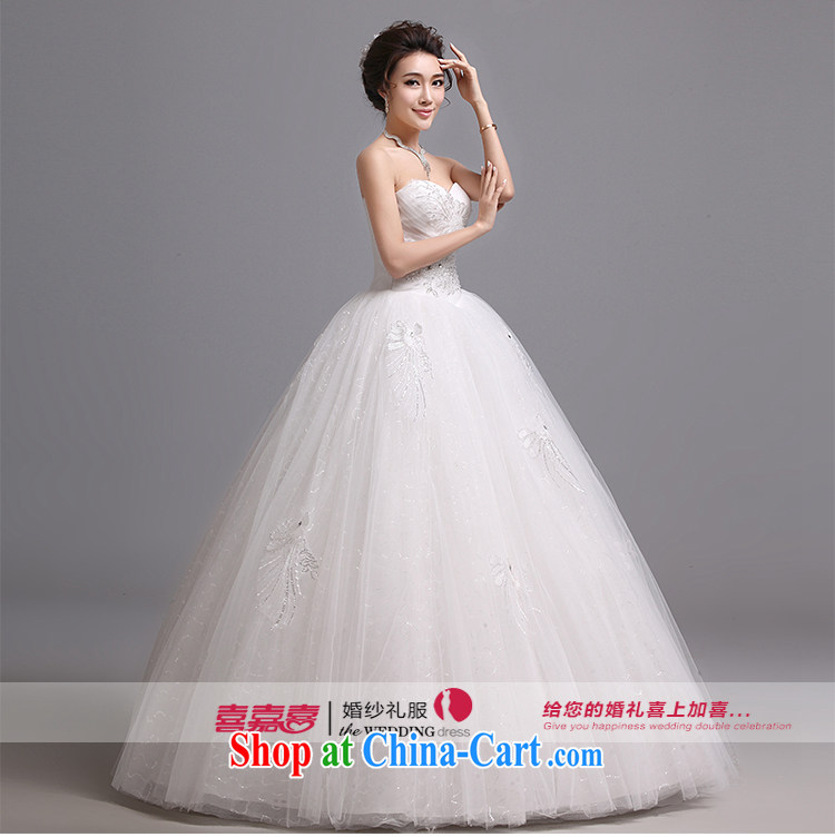 Hi Ka-hi wedding dresses 2014 new Korean version wiped his chest and tied with marriages wedding J 014 white XXL pictures, price, brand platters! Elections are good character, the national distribution, so why buy now enjoy more preferential! Health