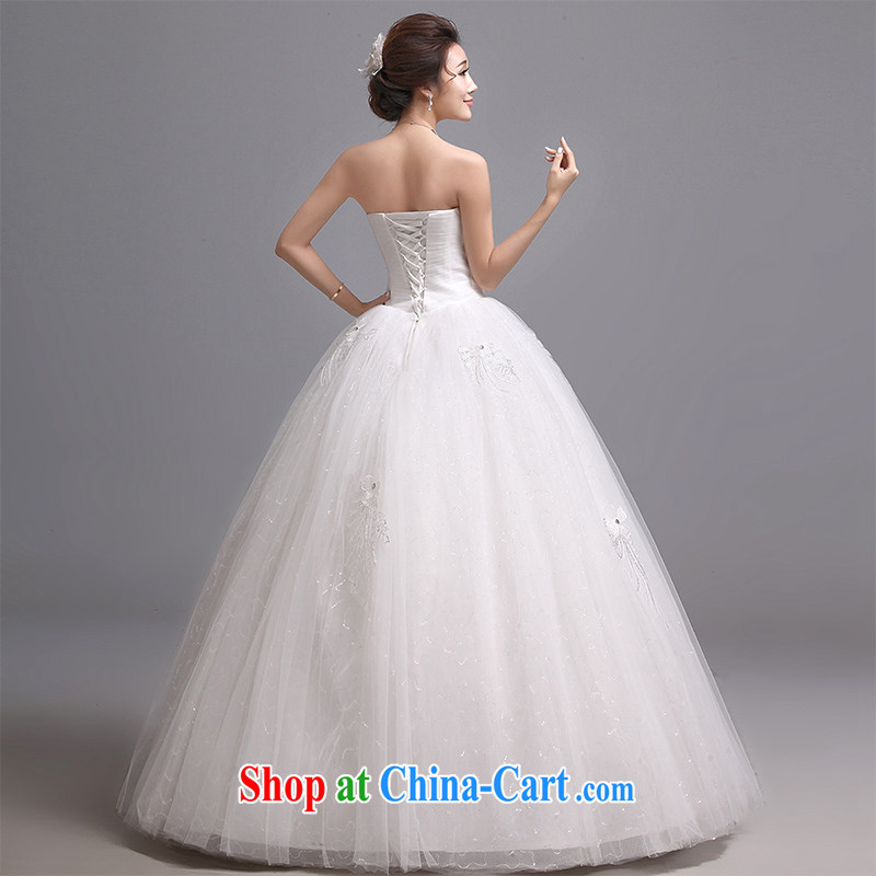 Hi Ka-hi wedding dresses 2014 new Korean version wiped his chest to bind with marriages wedding J 014 white XXL, Hi Ka-hi, shopping on the Internet