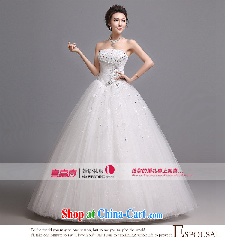Hi Ka-hi wedding dresses 2014 new Korean version wiped his chest and tied with Korean Princess sweet lady wedding J 013 white XXL pictures, price, brand platters! Elections are good character, the national distribution, so why buy now enjoy more preferential! Health