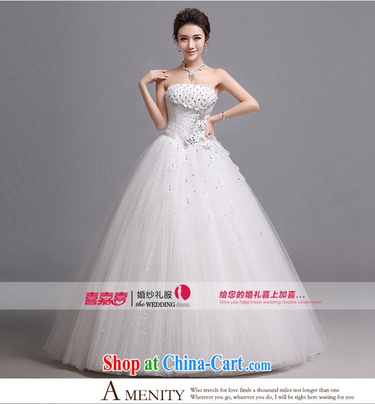 Hi Ka-hi wedding dresses 2014 new Korean version wiped his chest and tied with Korean Princess sweet lady wedding J 013 white XXL pictures, price, brand platters! Elections are good character, the national distribution, so why buy now enjoy more preferential! Health