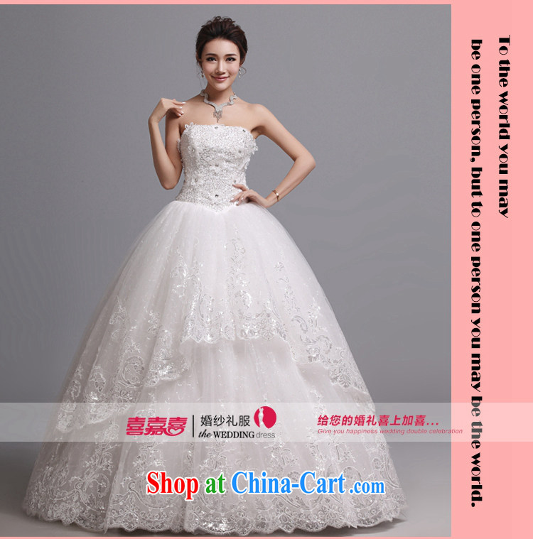 Hi Ka-hi wedding dresses 2014 new Korean version wiped his chest and tied with marriages wedding J 010 white XXL pictures, price, brand platters! Elections are good character, the national distribution, so why buy now enjoy more preferential! Health