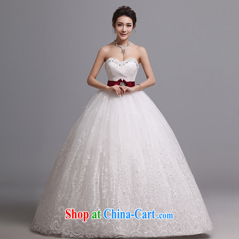 Hi Ka-hi wedding dresses 2014 new Korean version wiped his chest to bind with marriages graphics thin wedding J 009 white XXL, Hi Ka-hi, shopping on the Internet