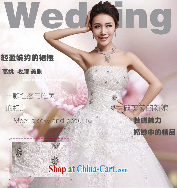 Hi Ka-hi wedding dresses 2014 new Korean version wiped his chest and tied with marriages wedding J 008 white XXL pictures, price, brand platters! Elections are good character, the national distribution, so why buy now enjoy more preferential! Health