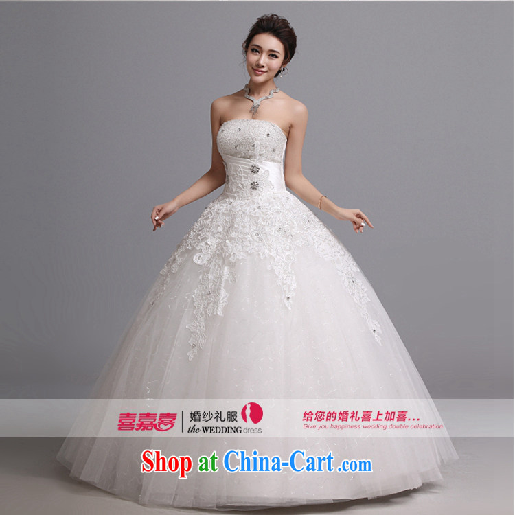 Hi Ka-hi wedding dresses 2014 new Korean version wiped his chest and tied with marriages wedding J 008 white XXL pictures, price, brand platters! Elections are good character, the national distribution, so why buy now enjoy more preferential! Health