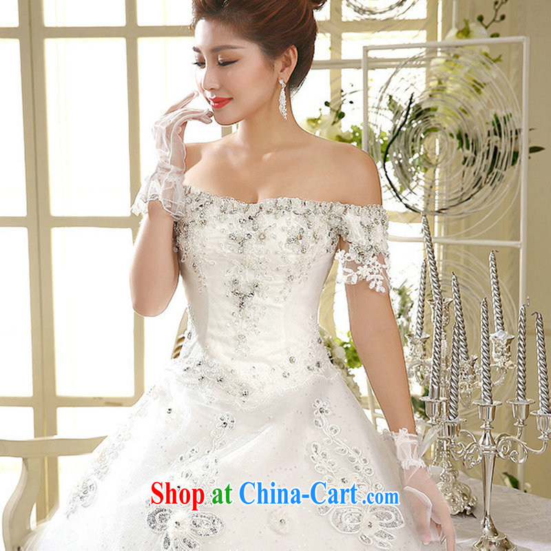 Still, 12,014 Korean wedding field shoulder with graphics thin Korean-style strap Al 00,314 white XXL