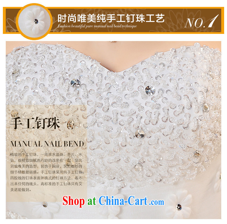 The United States, wedding dresses 2015 new Korean wood drill heart-shaped bare chest lace bead flower strap beauty graphics thin with H - 73 white XL pictures, price, brand platters! Elections are good character, the national distribution, so why buy now enjoy more preferential! Health