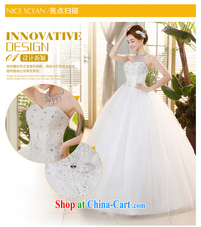 The United States, wedding dresses 2015 new Korean wood drill heart-shaped bare chest lace bead flower strap beauty graphics thin with H - 73 white XL pictures, price, brand platters! Elections are good character, the national distribution, so why buy now enjoy more preferential! Health