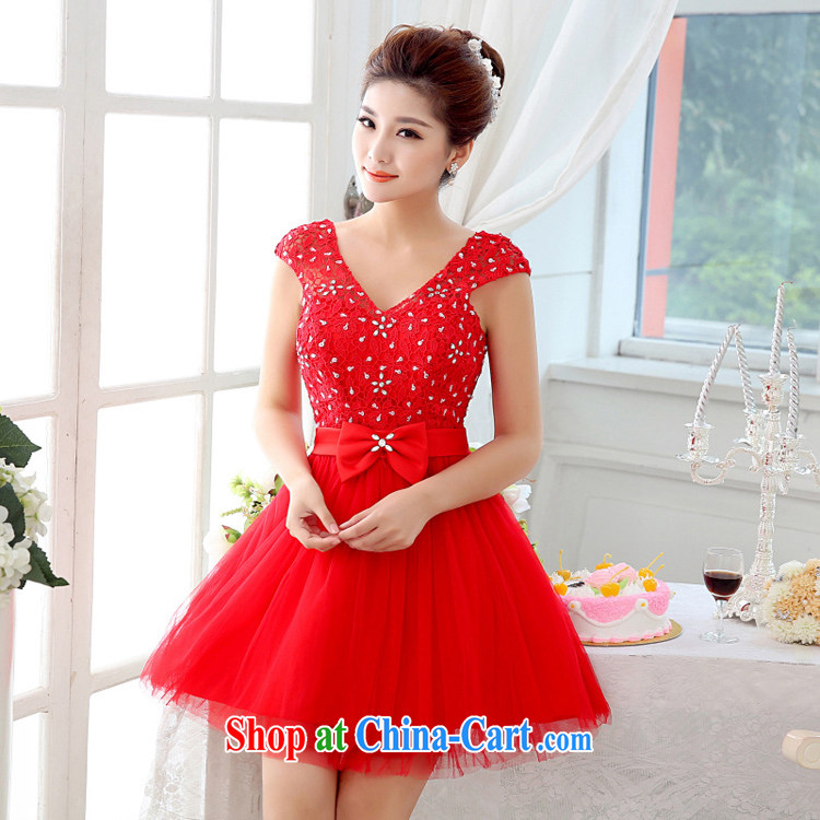 The Chronicles of Narnia 2015 marriages shoulders red short dress style package shoulder bows service beauty bridesmaid clothing Red N 15 - 001 XXL pictures, price, brand platters! Elections are good character, the national distribution, so why buy now enjoy more preferential! Health