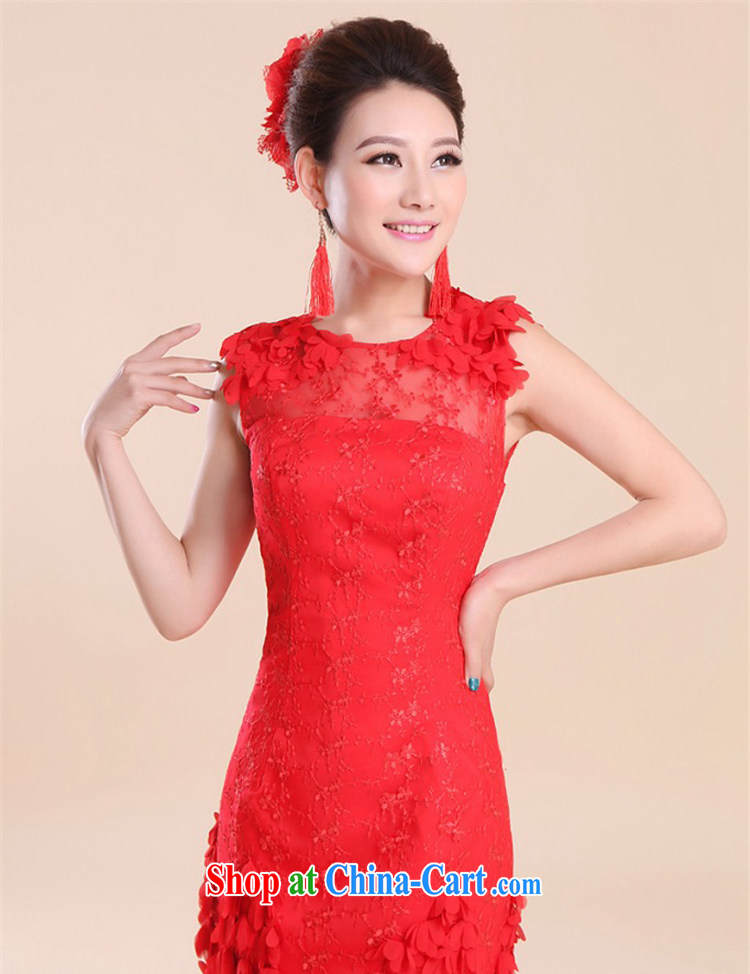The Chronicles of Narnia 2015 marriages, short bows serving red cheongsam Dinner hosted small dress double-shoulder lace bridesmaid clothing Red N 15 - 004 XXL pictures, price, brand platters! Elections are good character, the national distribution, so why buy now enjoy more preferential! Health