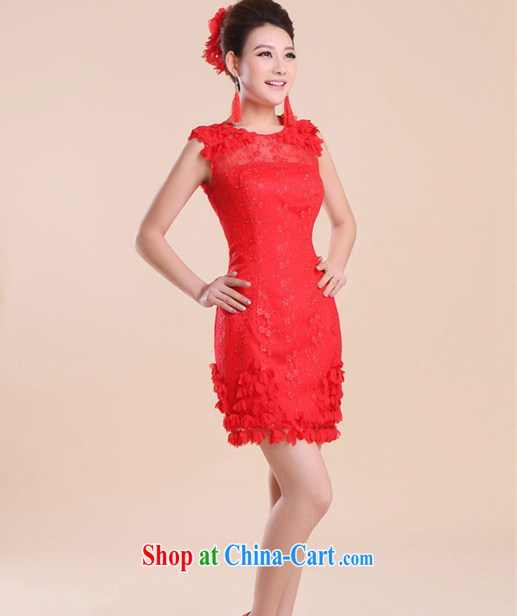 The Chronicles of Narnia 2015 marriages, short bows serving red cheongsam Dinner hosted small dress double-shoulder lace bridesmaid clothing Red N 15 - 004 XXL pictures, price, brand platters! Elections are good character, the national distribution, so why buy now enjoy more preferential! Health