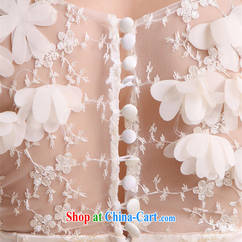 The new 2015 sexy shoulders wedding bridesmaid dress uniform Openwork lace bare chest small dress wedding dresses white XXL, the Chronicles of Narnia, narnia), shopping on the Internet