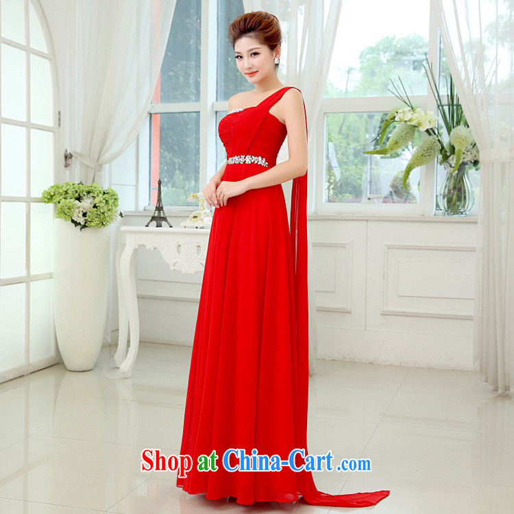 The Chronicles of Narnia red evening dress 2015 new wedding dress single shoulder line serving toast cultivating tail, bridal wedding dress red XXL pictures, price, brand platters! Elections are good character, the national distribution, so why buy now enjoy more preferential! Health