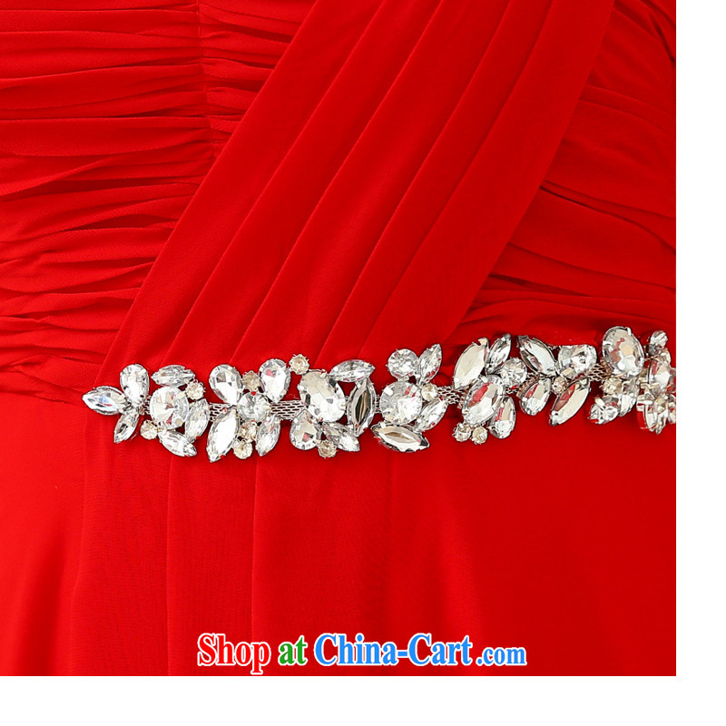 The Chronicles of Narnia red evening dress 2015 new wedding dress single shoulder line serving toast cultivating tail, bridal wedding dress red XXL, the Chronicles of Narnia, narnia), and, on-line shopping