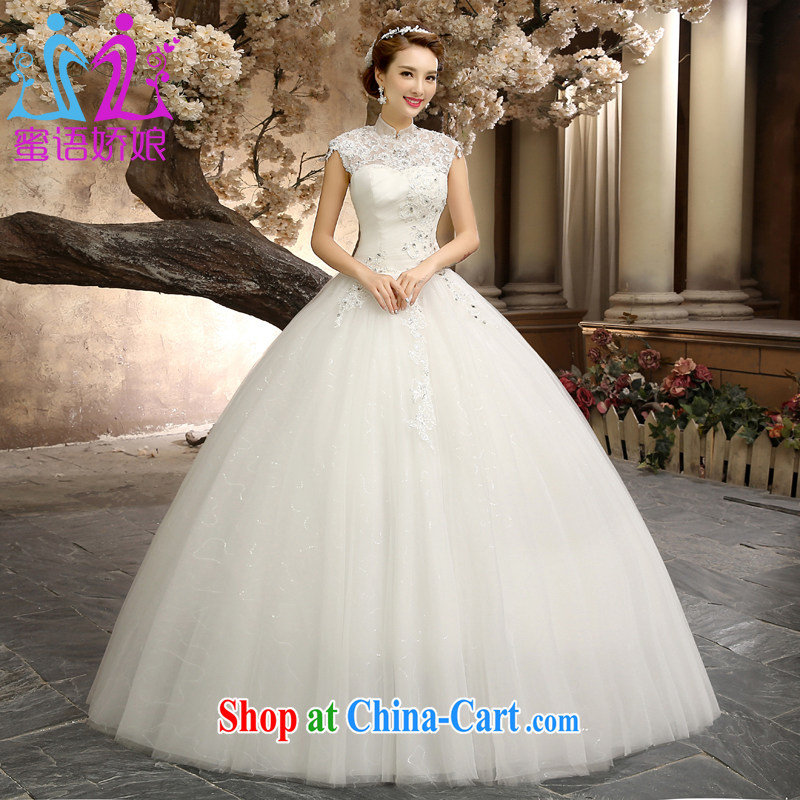 Honey, bride wedding dresses 2015 new, the palace-retro tie-in with the style marriages by go white XXL