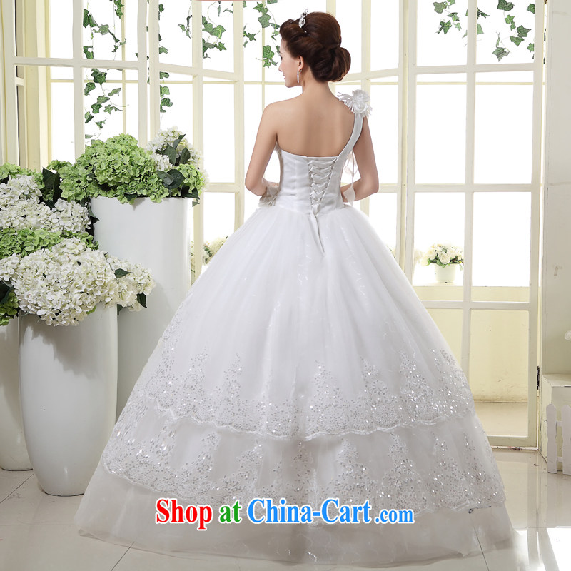 Honey, bride wedding dresses 2015 new single white with Korean Princess graphics thin customizable large code wedding white XXL, honey, bride, shopping on the Internet