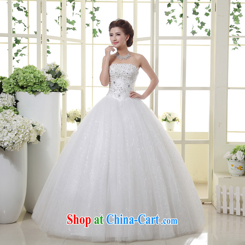 Honey, bride wedding dresses 2015 new wiped his chest to Princess marriages the code elegant sweet Korean wedding white XL, honey, bride, shopping on the Internet