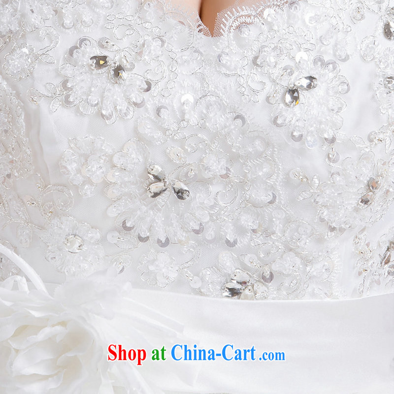 There is a new, high-waist with wedding dresses double shoulder strap shaggy dress wedding pregnant wedding XS 1301 white XXL, it's a, and, on-line shopping