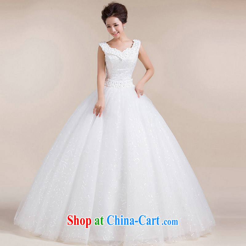 There is a Korean version with shaggy dress retro bridal wedding dresses waist stylish and simple wedding dresses XS 1302 white XXL, there is a , , , shopping on the Internet