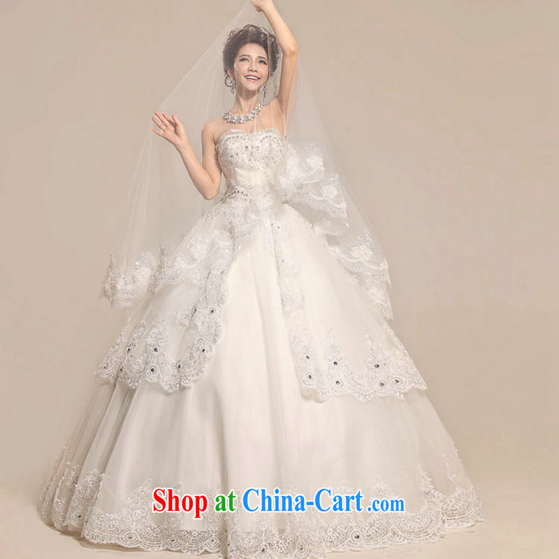 Still, 12,014 new, decorated with bare chest lace elegant pregnant women high waist royal wedding dresses XS 8708 white XXL, yet, and that, on-line shopping